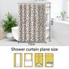 ZTTXL Leopard Cheetah Shower Curtain (72" x 72"), Dark brown