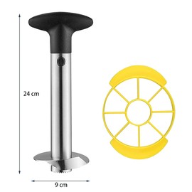 ZMREN Pineapple Slicer, 304 Stainless Steel, Pineapple Peeler for Coring and Cutting Rings, Pineapple Peeler Cuts for Home & Kitchen