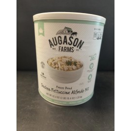 Augason Farms Freeze Dried REAL CHICKEN Alfredo Pasta Emergency MRE Food #10 Can