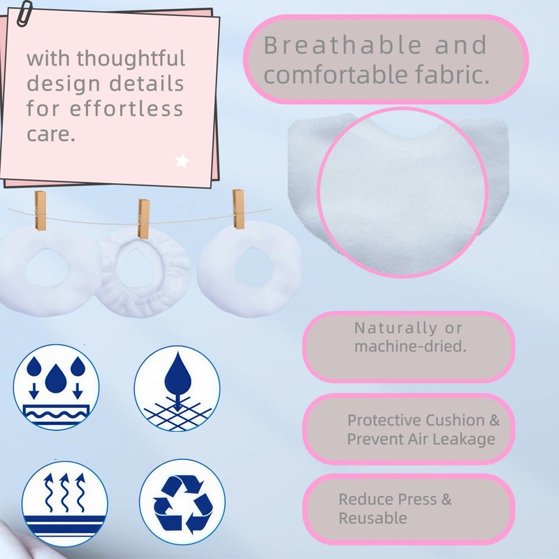sosoftwell 4 Packs F20 CPAP Mask Liners Compatible with Medium