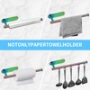 Paper Towel Holder Under Cabinet, Self-Adhesive or Drilling Rainbow Paper