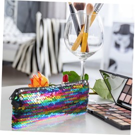 WOONEKY Bags for Women Small Makeup Pouch Sequin Bag for Organizing Toiletries