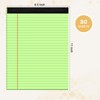 4 Pack Green Legal Pads 8.5 x 11 Green Note