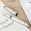 Asvine J16 Brushed Titanium Fountain Pen Jowo Medium Nib Piston