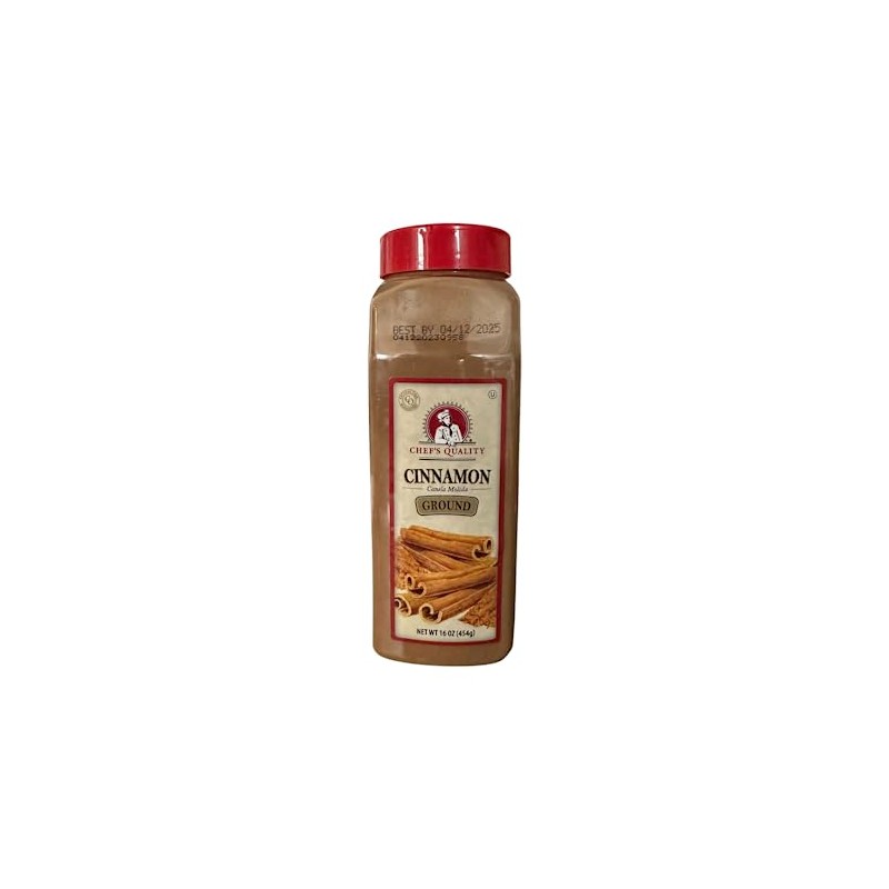 Chefs Quality Ground Cinnamon 16 Ounce