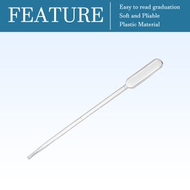 QUARKZMAN Pack of 20 0.5 ml Pipettes Dropper Disposable Pipettes Eye Pipette Essential Oil Pipettes for Liquid Distribution Clear