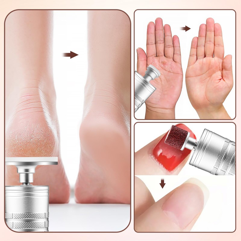 Kredioo Electric Foot Callus Remover 5 in 1 Glass Nail