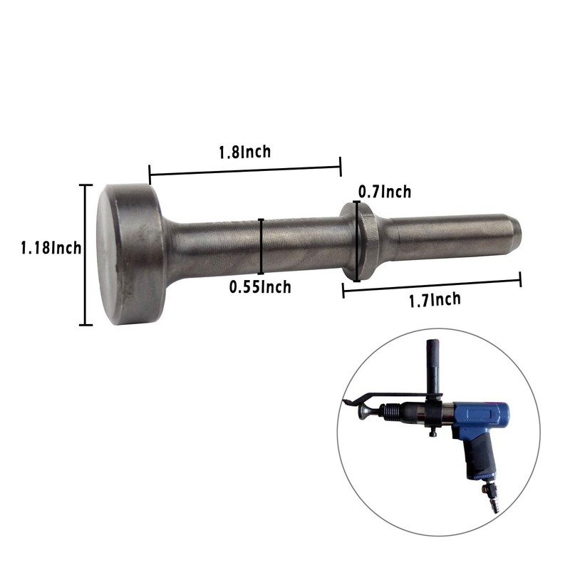 GreatBba 9 Piece Pneumatic Chisel Air Hammer Punch Chipping Bits