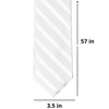 tiemart Striped Tie (White Elite)