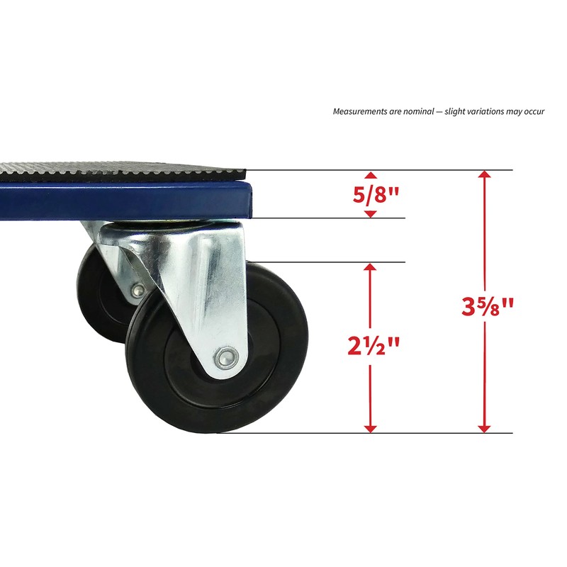 Shepherd Hardware 9298 Snowmobile Dolly Set, 1000-lb Load Capacity ,