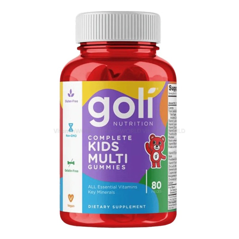Goli Kids Multivitamínico Completo Para Niños 80 Gomitas Sabor Frutas