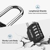Puroma 2 Pack 2.6 Inch Long Shackle Combination Lock 4