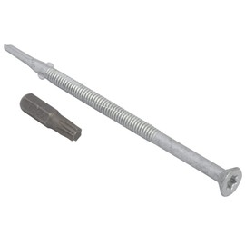 TechFast Heavy Duty Timber to Steel Roofing Screws | 5.5 x 109mm | Elementech | Bag 50