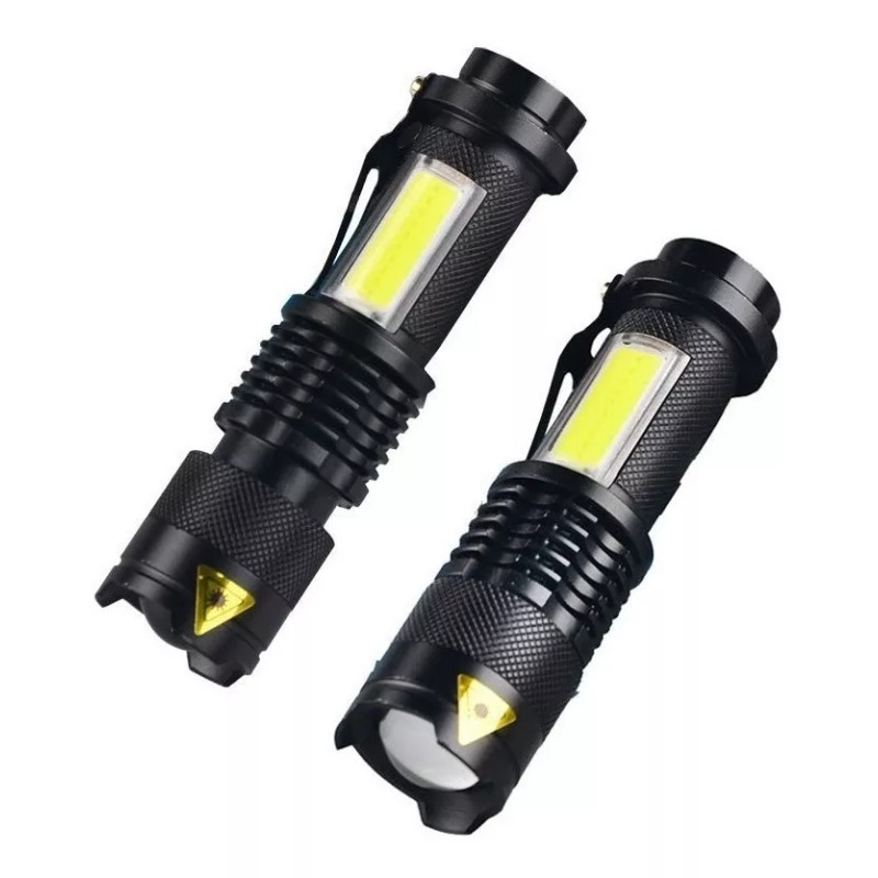 LJK Lampara Táctica Mini Con Cob 3000 Lumens Recargable Con