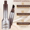 Eyebrow Brush, Liquid Eyebrow Pencil, Waterproof Eyebrow Gel, Multifunctional Angled