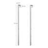 SONGMICS JJC901E01 Set of 2 Silver Steel Door Hooks for