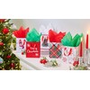 American Greetings Small Christmas Gift Bags, Red, White and Green