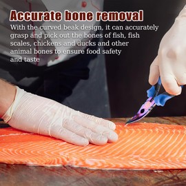 ZORZA 1Pcs Premium Fish Bone Pliers Sharp Fish Deboning Tool Ideal for Fish Scaling & Removing Pin Bones Must-Have Kitchen Gadget for Chefs & Seafood Lovers