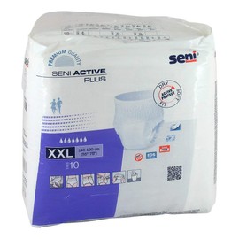 SENI Active Plus Incontinence Briefs Disposable XXL Pack of 10