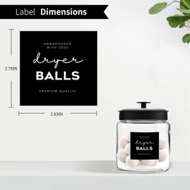 Minimalist Laundry Room Labels Set, v2croft 48 Black Matte Stickers on Clear Canisters, Home Organization Stickers for Cabinet & Drawer, Laundry Room, linens & Cleaning Supplies(Water Resistant)