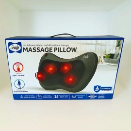 Sealy Deep Tissue Mini Massage Pillow Pad for Neck Back Shoulders Body Massager
