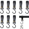 GVPOELR Pack of 8 Leather S Hooks, S Hooks with