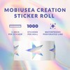 Mobiusea Creation Holographic Star Stickers | 1 Inch | 1000pcs