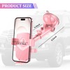 Dashboard Windshield Air Vent Phone Holder, Pink Style 1