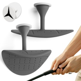 2 Pack Golf Grip Trainer Aid, Golf Swing Training Accessories Correction Pad for Indoor/Outdoor Practice, Improve Posture & Accuracy (Gray)