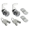2 Pack Toolbox Lock 5/8" Tubular Cam Replacement Lock Hook