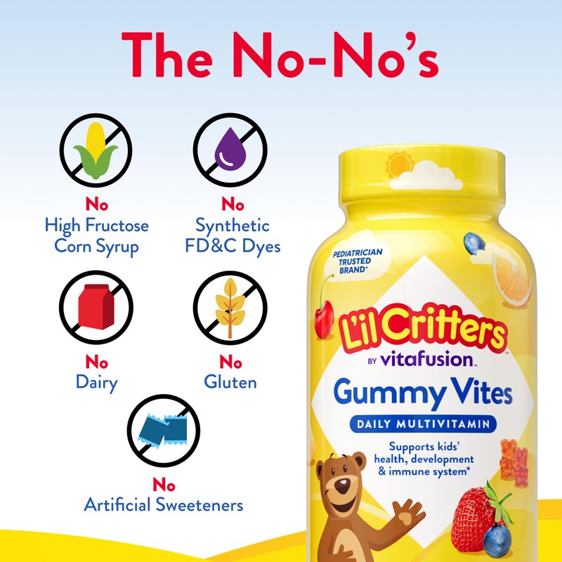 L’il Critters Gummy Vites Daily Gummy Multivitamin for Kids, Vitamin
