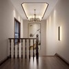 Aipsun 20W/24in Rectangular LED Black Modern Wall Sconce Horizontal Up