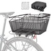 Rear Bike Basket with Handle - Quick Release Bicycle Rear