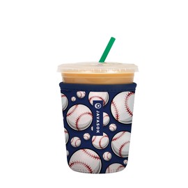 Sok It Java Sok Iced Coffee & Cold Soda Insulated Neoprene Cup Sleeve (Play Ball, Small: 16-20oz)