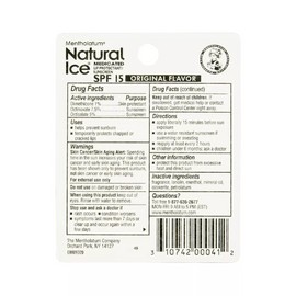 Mentholatum Lip Balm NATURAL ICE Original OUTDOOR SPF 15 ( 3 pack )