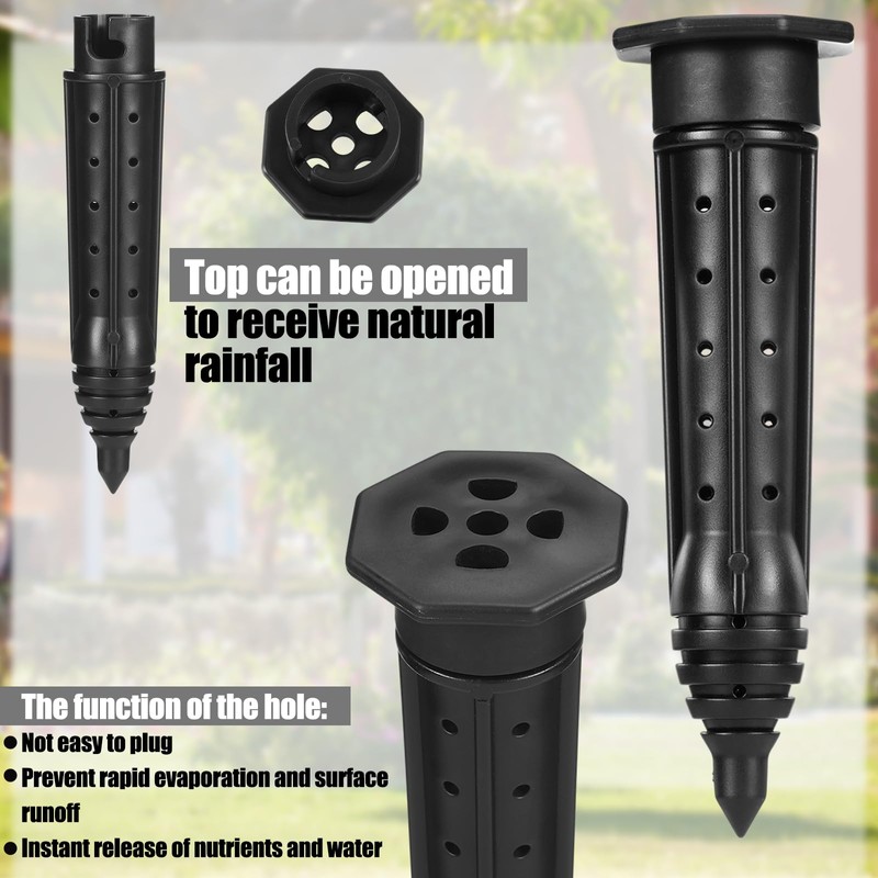 Briwooody 6 Pack 8 inch Garden Watering Stake Large UV-Protected