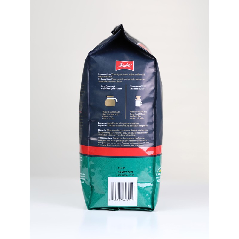 Melitta Hazelnut Cream Whole Bean Coffee, Medium Roast, Rainforest Alliance