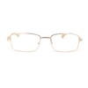 SA106 Classic Metal Rim and Arm Narrow Rectangle Reading Glasses