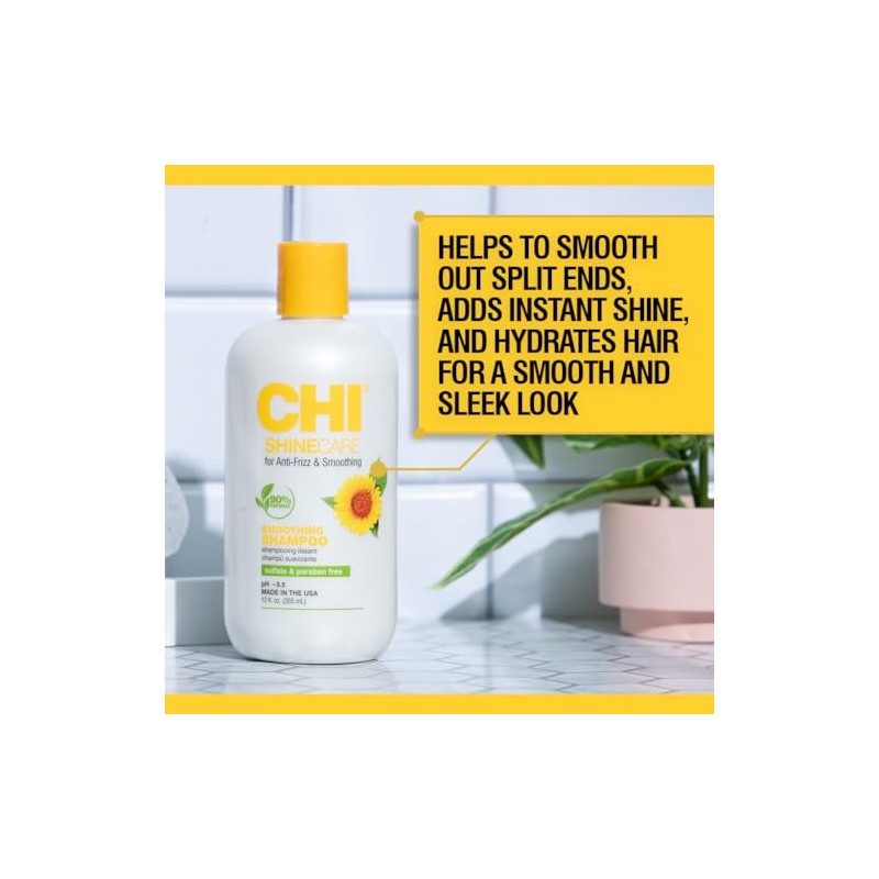 CHI ShineCare - Smoothing Shampoo 12 fl oz - Transforms