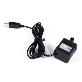 Bomba de agua micro sumergible Mini bomba de refuerzo con USB, DC Motor sin escobillas Bomba de fuente de agua para acuario, piscina, estanque, pecera, 150L / H