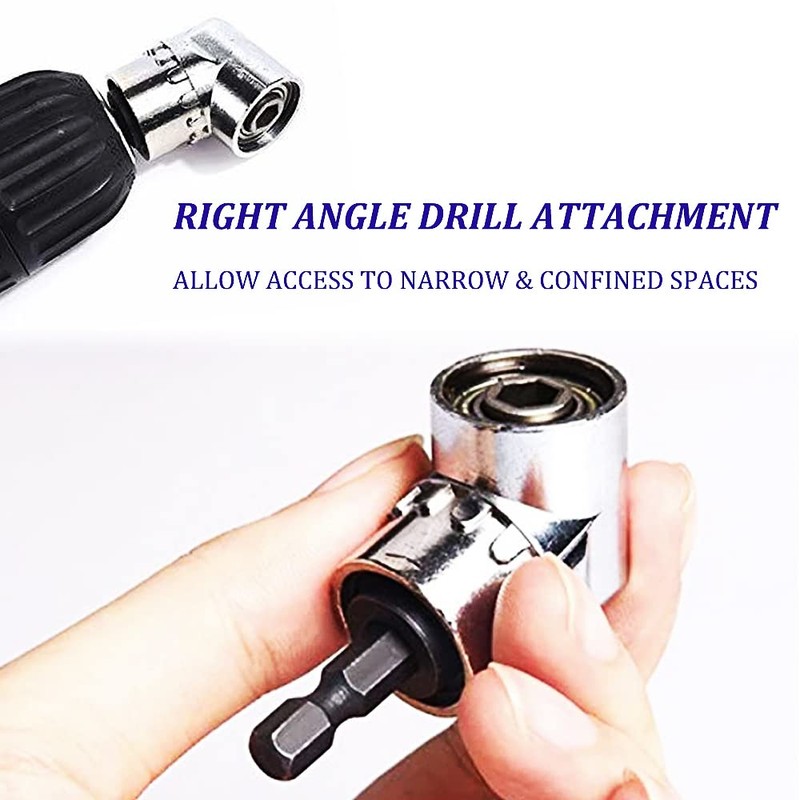 Right Angle Drill Attachment 105° Screwdriver Drill Bit Holder Extension