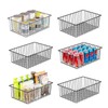 Simple Trending 6 Pack Large Wire Baskets for Organization, Metal