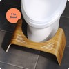 Squatty Potty Slim Teak Toilet Stool - 7-inch Height |