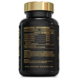 Magnesium Glycinate 4-in-1 Complex | 1233mg of Magnesium Bisglycinate, Citrate, Malate & Taurate | Magnesium Supplements for sleep and restless legs relief | High Strength Magnesium tablets Made in UK