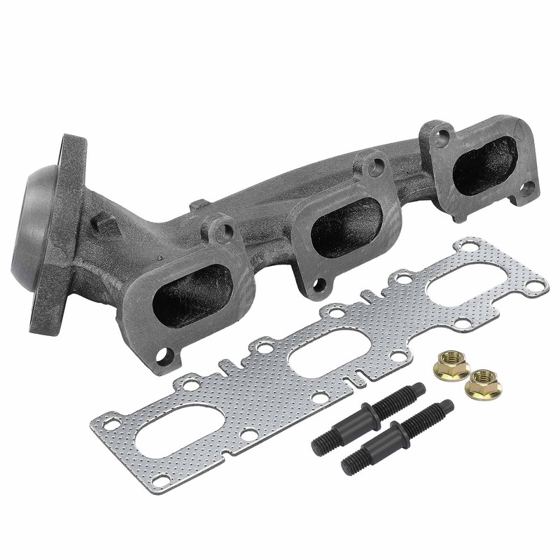 A-Premium Left Engine Exhaust Manifold Kit W/Gasket & Studs &