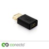 conecto USB 2.0 Adapter, Micro USB Female to USB-A Female,