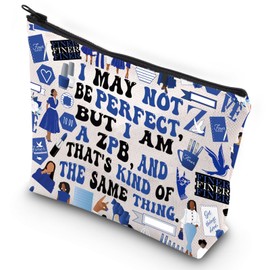 G2TUP Sorority Cosmetic Bag 1920 Zeta Sorority Gift I Am A Sisterhood Zipper Pouch Bag Zeta Sorority Paraphernalia (I Am A Z)