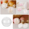 Alipis Clear Plastic Fillable Ornaments Balls 50pcs 38MM DIY Easter