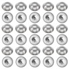 PATIKIL 30mm Galvanized Iron Insulation Dome Caps, 50pcs Insulation Cap