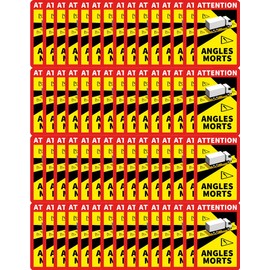 Mychicels 60 x Blind Spot Stickers Laminated UV Protection Truck Waterproof